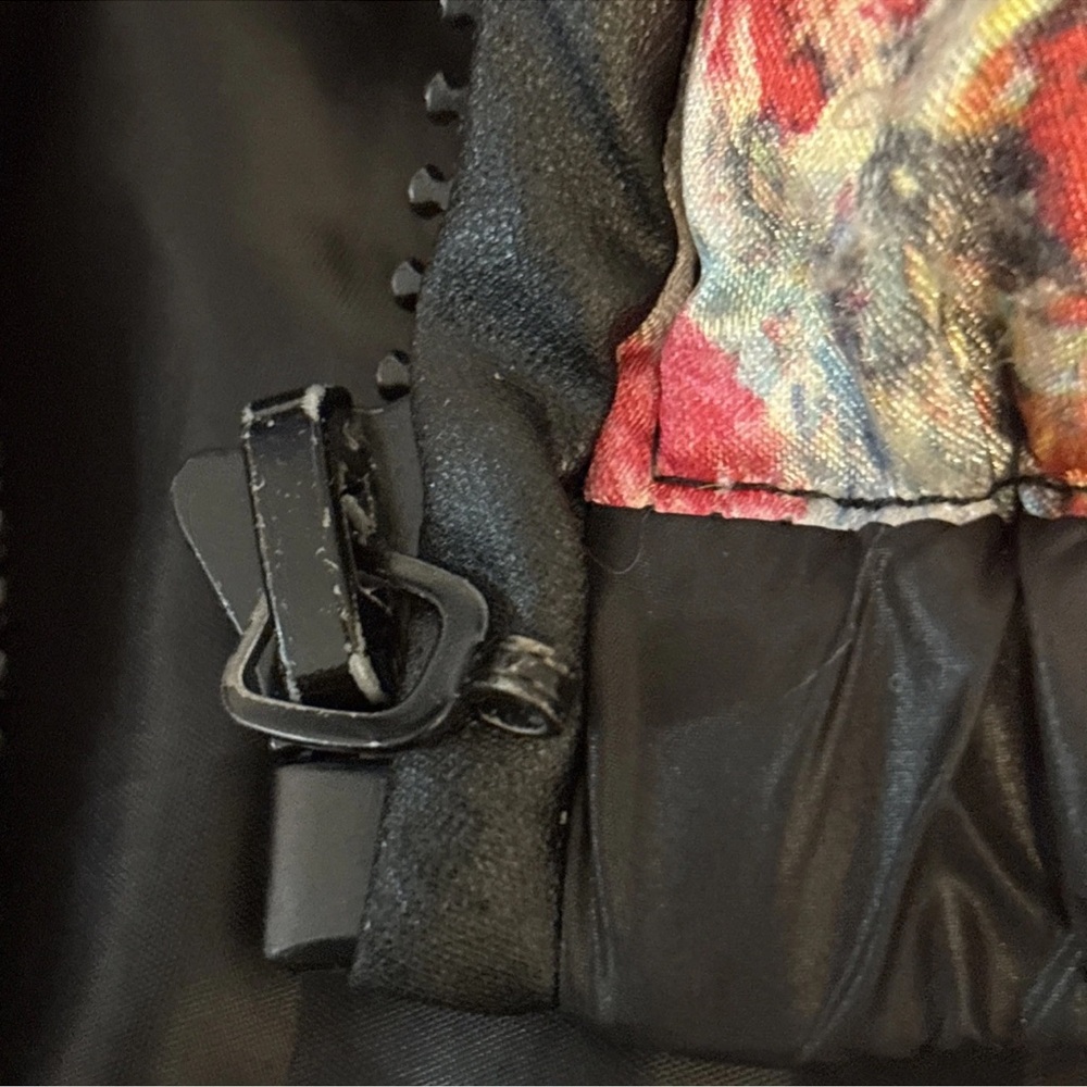 YIBUDAOWEI Fashion Couture Faux Leather streetwear Floral Puffer Coat  SZ 2P - Picture 16 of 17